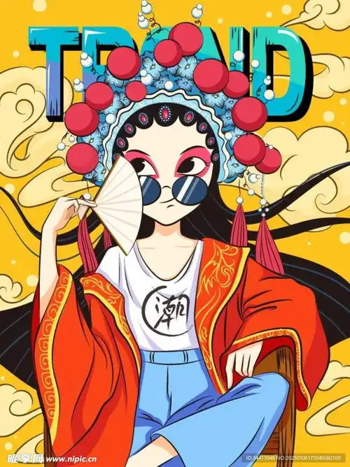 中国风京剧人物设计图
