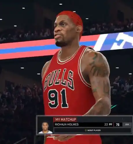 从1996年至今大虫丹尼斯罗德曼在nba系列游戏中的形象变化
