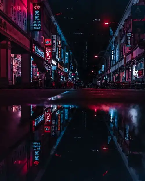 赛博朋克风格图片背景摄影图
