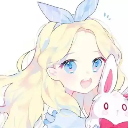 卡通情侣头像可爱一男一女我不是随便的人
