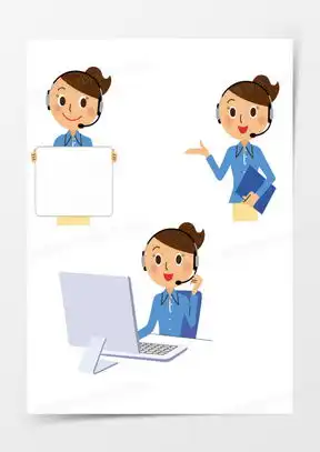 图片素材美女客服设计模板下载熊猫办公
