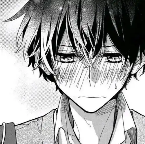 动漫男头少年的双眸下是汹涌爱意