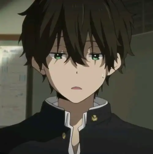 冰菓动漫头像情侣折木奉太郎千反田爱瑠第一集自截
