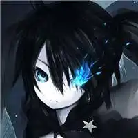 谁能帮我把这个黑岩射手画成男的,做成头像,眼睛蓝色那点保留,求高手
