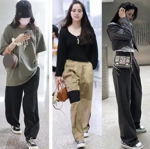 19岁木村心美穿西装踩针,玩下衣失踪,郑爽欧阳娜娜也爱同款造型
