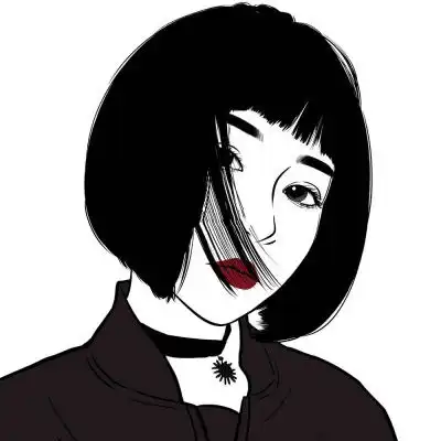 动漫黑白头像女生冷傲比较高逼格头像图片
