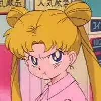 女生头像卡通头像生气表情美少女战士
