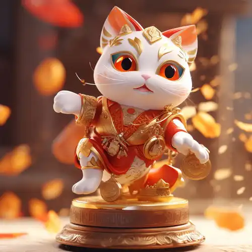 简约卡通可爱喜庆招财猫素材图片海报设计下载请至来源处
