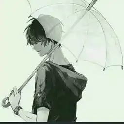 撑着伞的情侣头像另一半谁有
