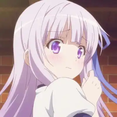 紫发动漫二次元头像
