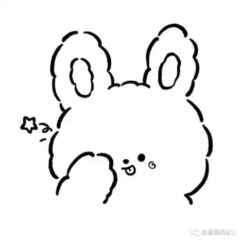 可爱的小动物简笔画头像
