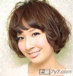 2012潮流短发波波头胖脸女生必备修脸短发发型
