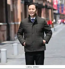 冬季中老年男士棉衣外套宽松加绒加厚棉服5080老年棉袄父亲上衣

