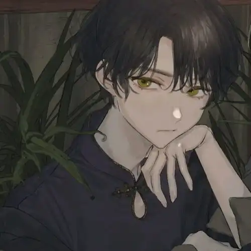 动漫男头帅气男生头像手绘插画头像
