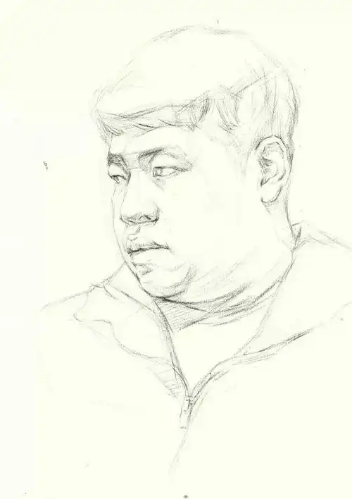 如何让你的素描头像男青年画面更丰富步骤图及讲解

