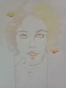 插画启程十四,人物头像水彩教程
