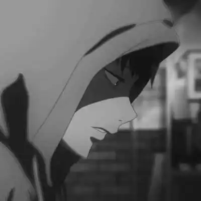 男生黑白灰色头像
