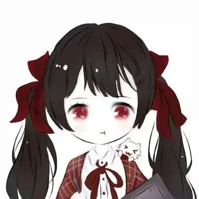 二次元动漫女生头像丧气小萝莉
