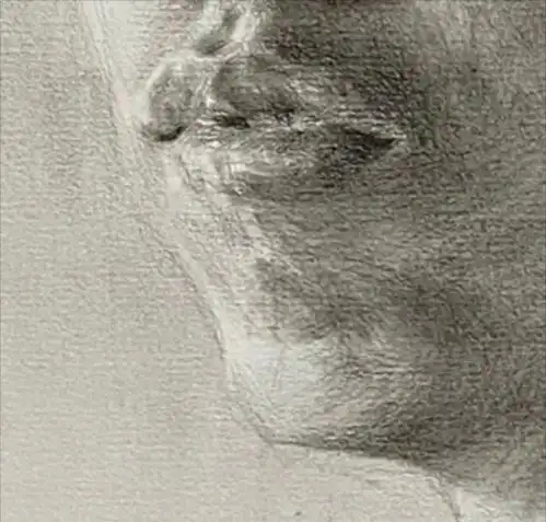 素描示范丨四分之三角度的男青年头像解析北京传奇画室名师肖健
