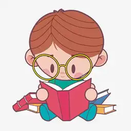 手绘q版可爱阅读的小男孩图片素材其他格式下载动漫人物大全
