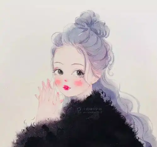 超清新唯美的水彩人物插画,大爱果断的换头像
