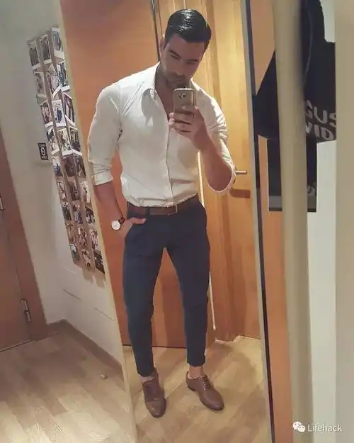 禁欲系白衬衫,男人这样穿才叫大写的帅
