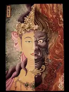 纹身素材之善恶唐僧花开生两面人生佛魔间下期斗战胜佛

