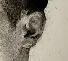 第三四九集朱传奇教你画侧面集中型光源的男中年素描头像
