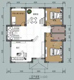 14x14米带堂屋自建房,这样设计正适合农村含图
