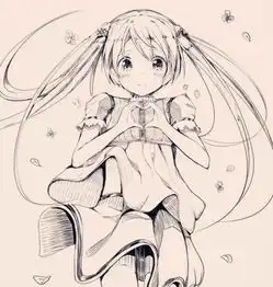 素描少女
