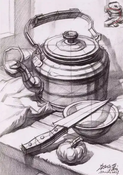 干货从静物到青年中年老年男女头像,高清素描结构图
