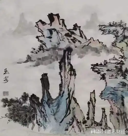庆元旦2024迎新年韩玉安国画作品欣赏

