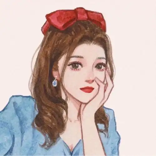 神仙女头手绘头像明月初上的地方,满江皆是渔火灯帆
