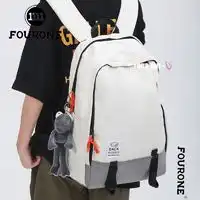 爱华仕女士双肩包oiwas爱华仕新款双肩包书包电脑包尼龙防泼水简约纯色清新大容量多少钱
