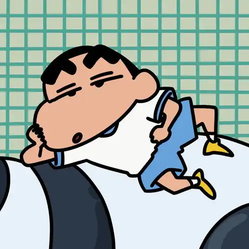 蜡笔小新头像沉迷于小新的可爱无法自拔
