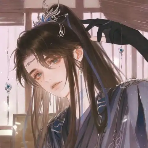 古风男生头像泪眼问花花不语,乱红飞过秋千去
