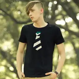 vcavno威卡维诺男士夏装韩版短t男领带怪物tz111
