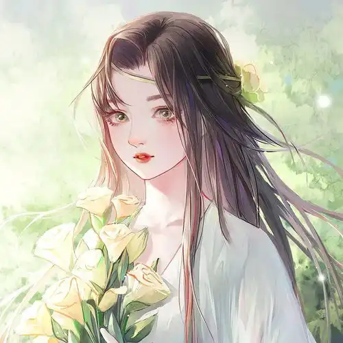 唯美古风漫画女生头像
