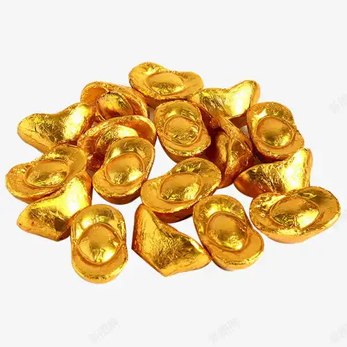 美味金元宝包装巧克力高清素材页面设计图片页面网页平面电商创意素材png素材元宝素材
