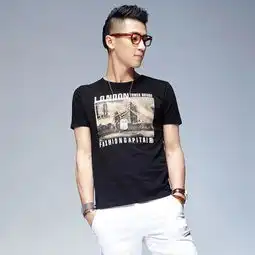 唐狮男城市印花印花圆领tee恤613211022432图片大全邮乐官方网站
