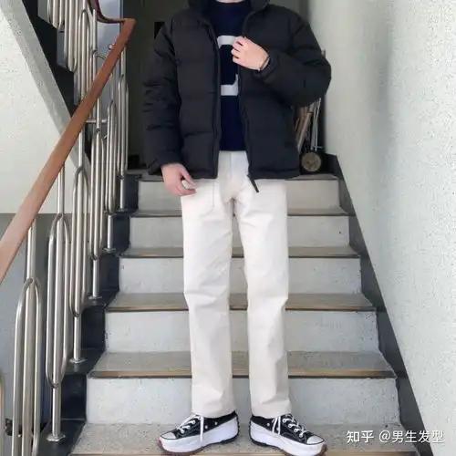 男生冬天羽绒服帅气穿法,有这8套潮流搭配就够了,特别好看
