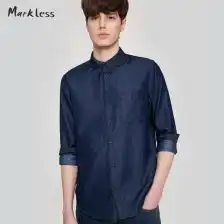 青年长袖t衬衫男
