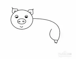 简笔画猪的画法
