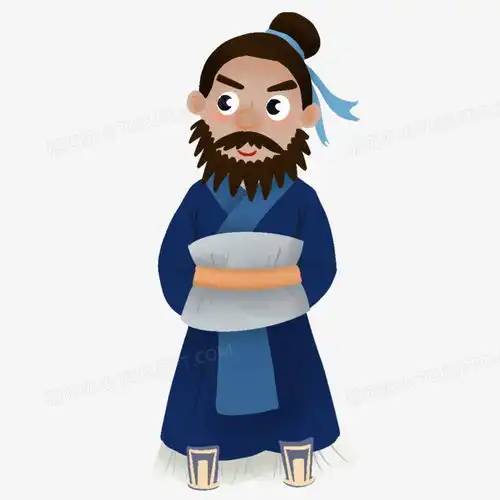 卡通手绘古人形象免抠元素png图片素材免费下载手绘png20002000像素
