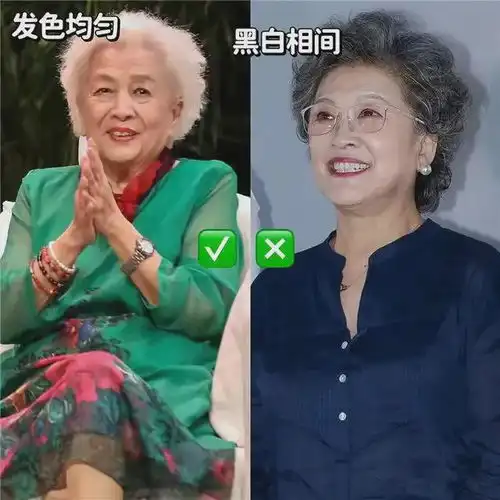 这才是中老年女性的该有的打扮不穿老年装白发不染黑,好优雅
