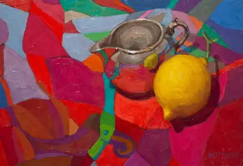 色彩清新的静物和人物肖像,看着好舒服啊
