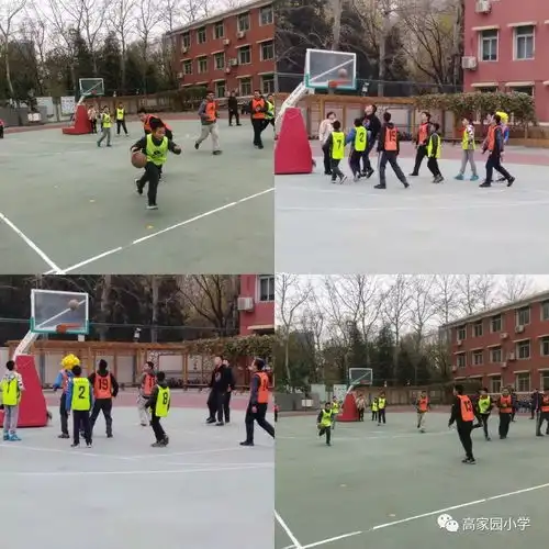 高家园小学开展做七彩阳光高小少年篮球比赛
