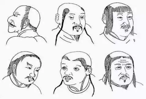 古代男子发型竟然如此搞笑真的简直了
