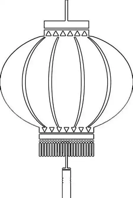 灯笼简笔画大红灯笼
