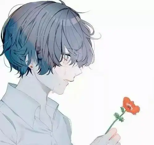 ins孤独动漫男头星河可摘不可得,夜凉船影浸疏星